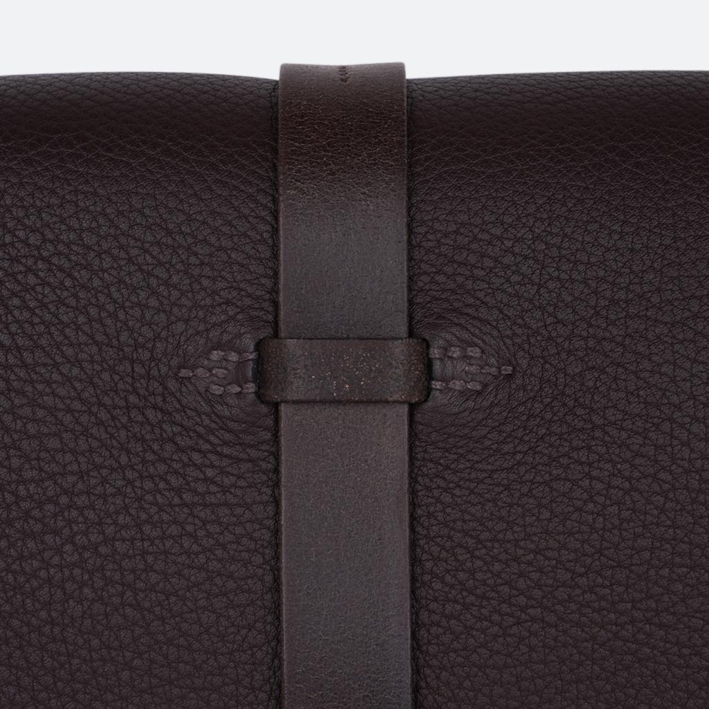 Hermes Etriviere Messenger Shoulder Bag Cacao Fjord Leather New 5