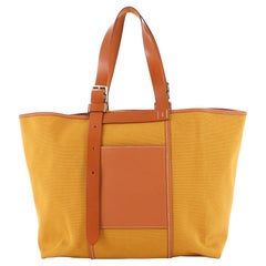 Hermes Etriviere Pocket Tote Toile and Leather 35