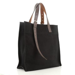 Hermes Etriviere Shopping Tote Toile et Cuir