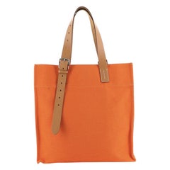 Hermes Etriviere Shopping Tote Toile and Leather