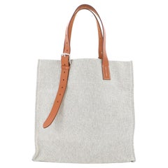 Hermes Etriviere Shopping Tote Toile and Leather