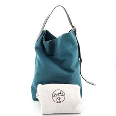 Hermes Etriviere Shoulder Bag Toile and Leather