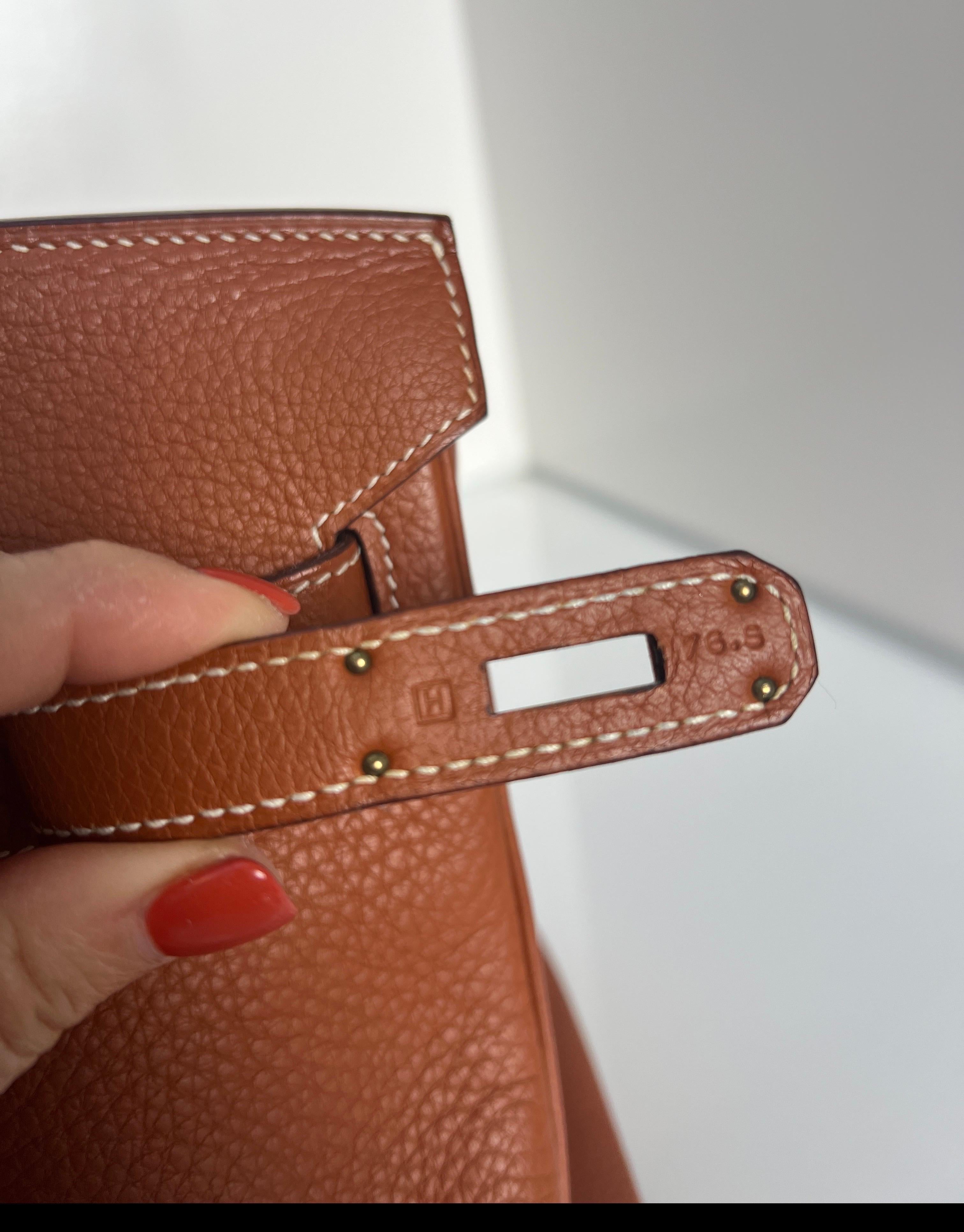 Borsa Hermes Etrusque Birkin 30 in vendita 8