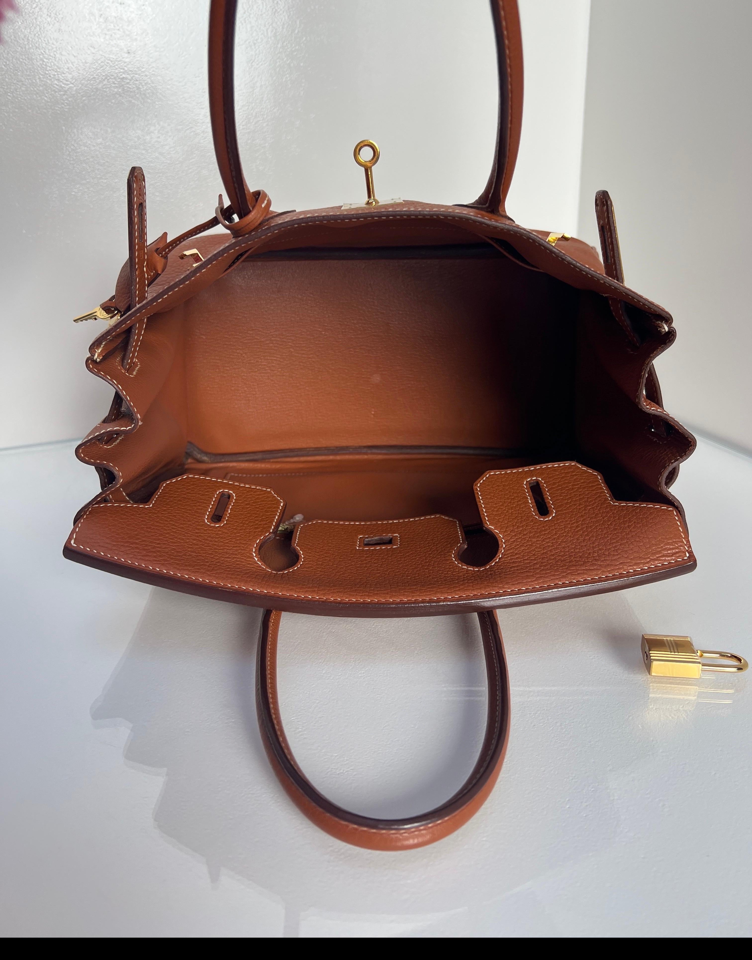 Borsa Hermes Etrusque Birkin 30 in vendita 9