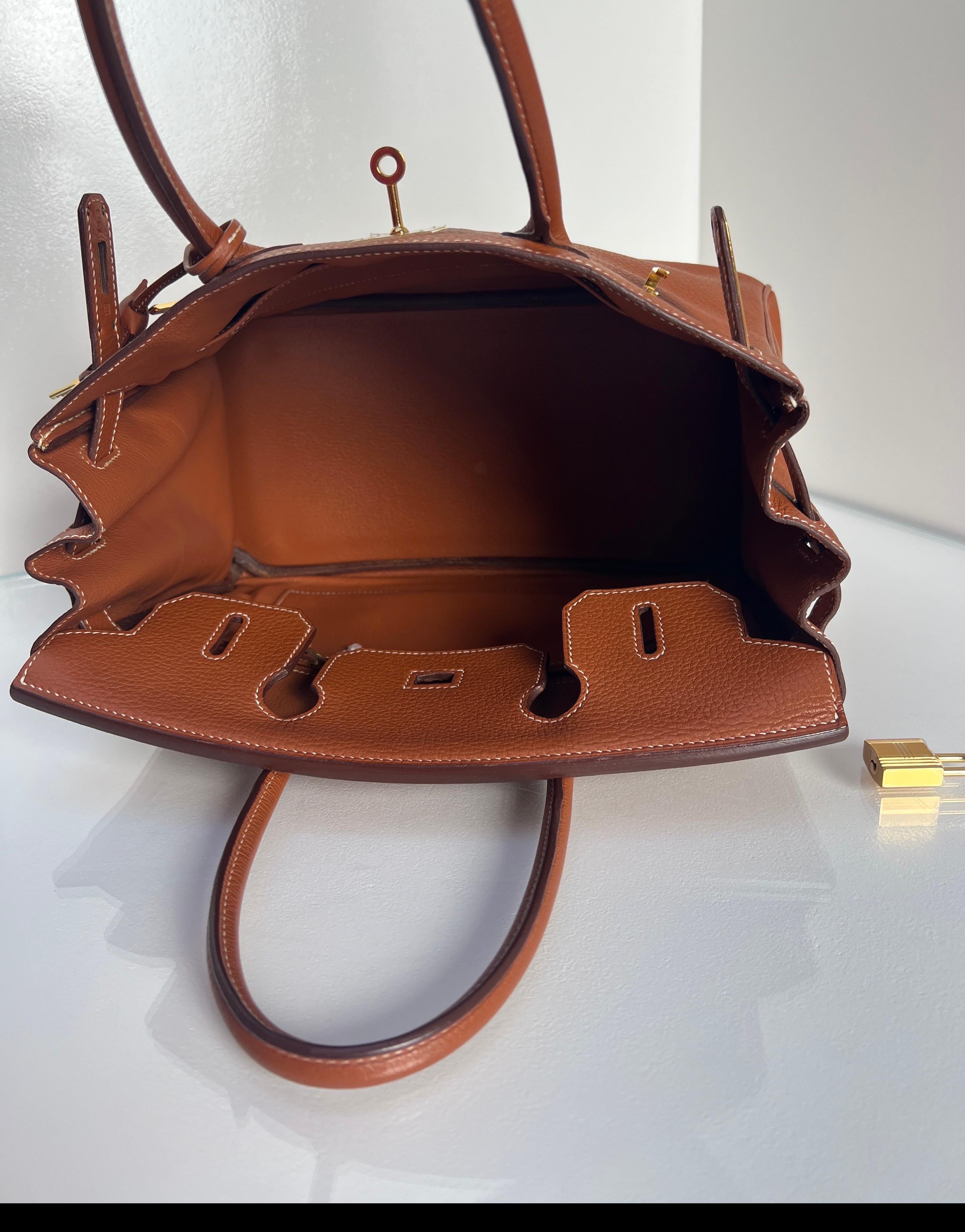 Borsa Hermes Etrusque Birkin 30 in vendita 10