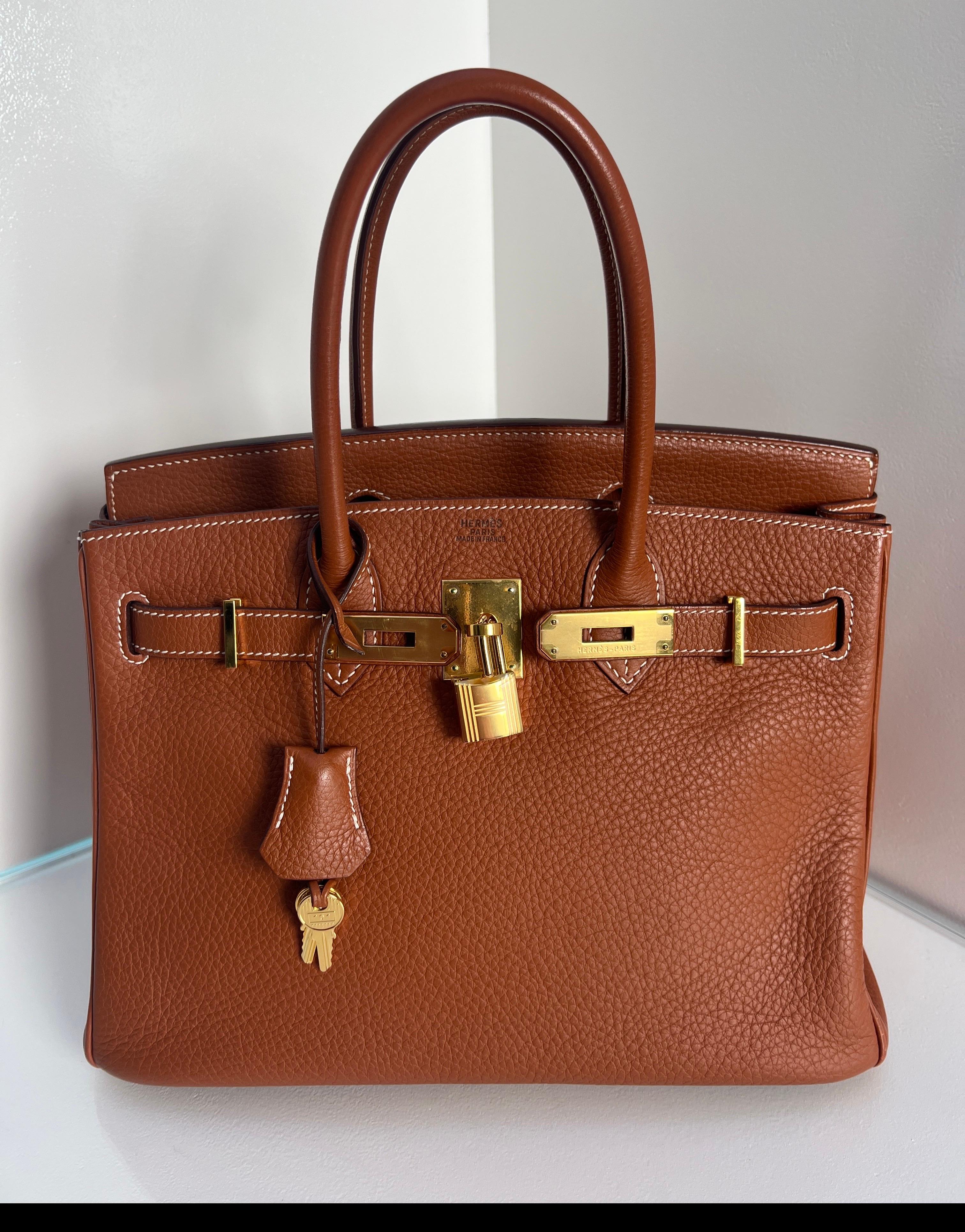 Borsa Hermes Etrusque Birkin 30 in vendita 11