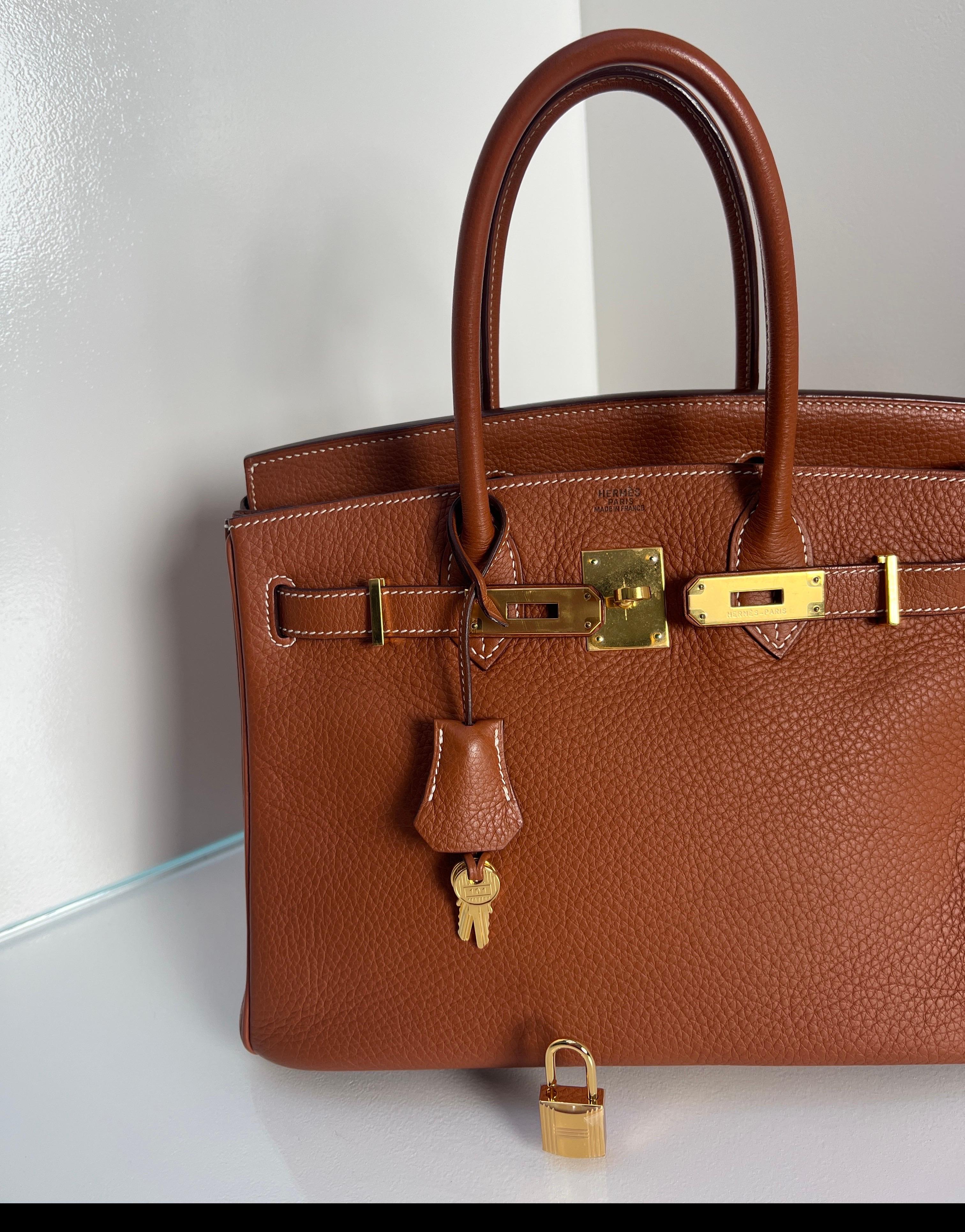 Borsa Hermes Etrusque Birkin 30 in vendita 12