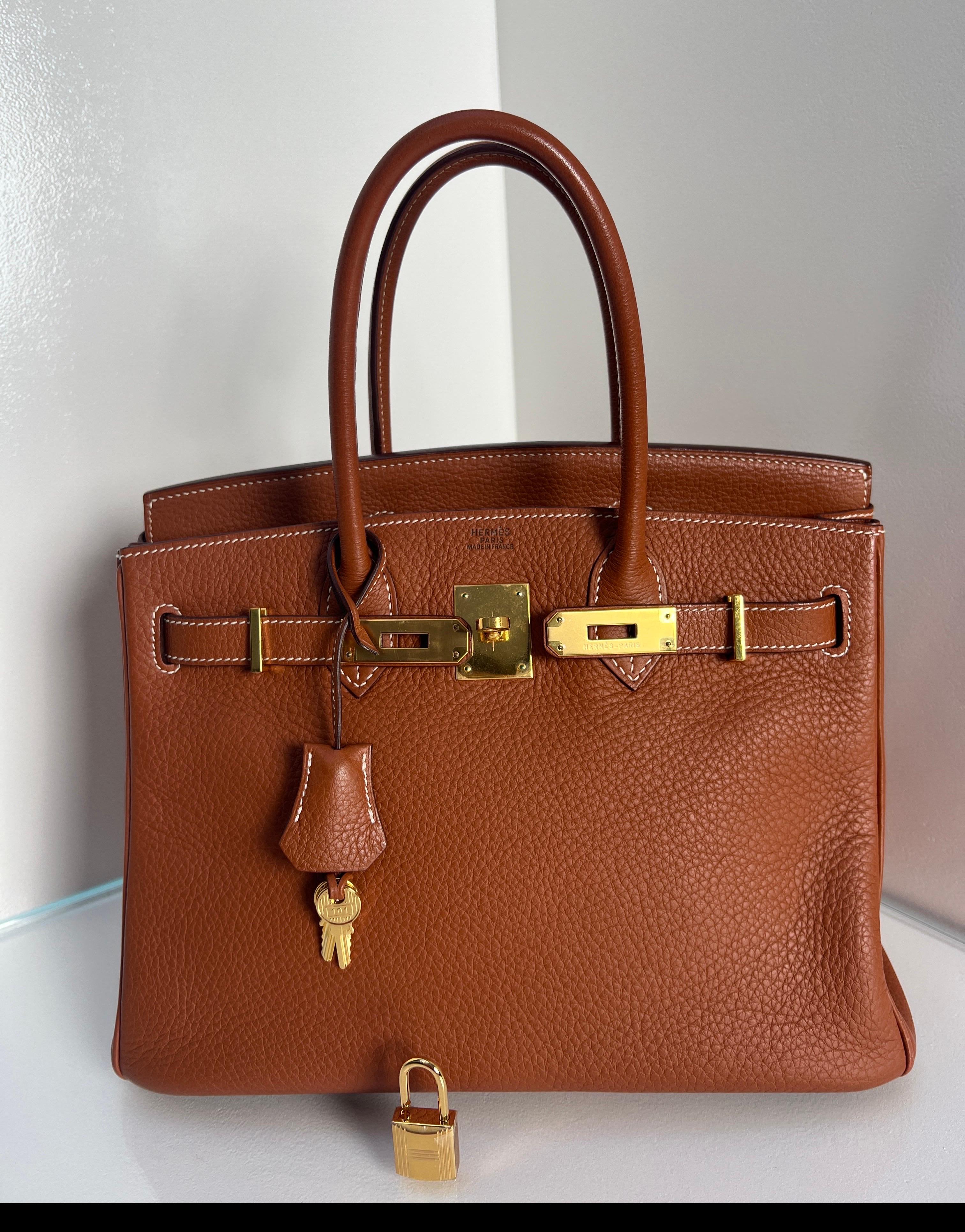 Borsa Hermes Etrusque Birkin 30 in vendita 13