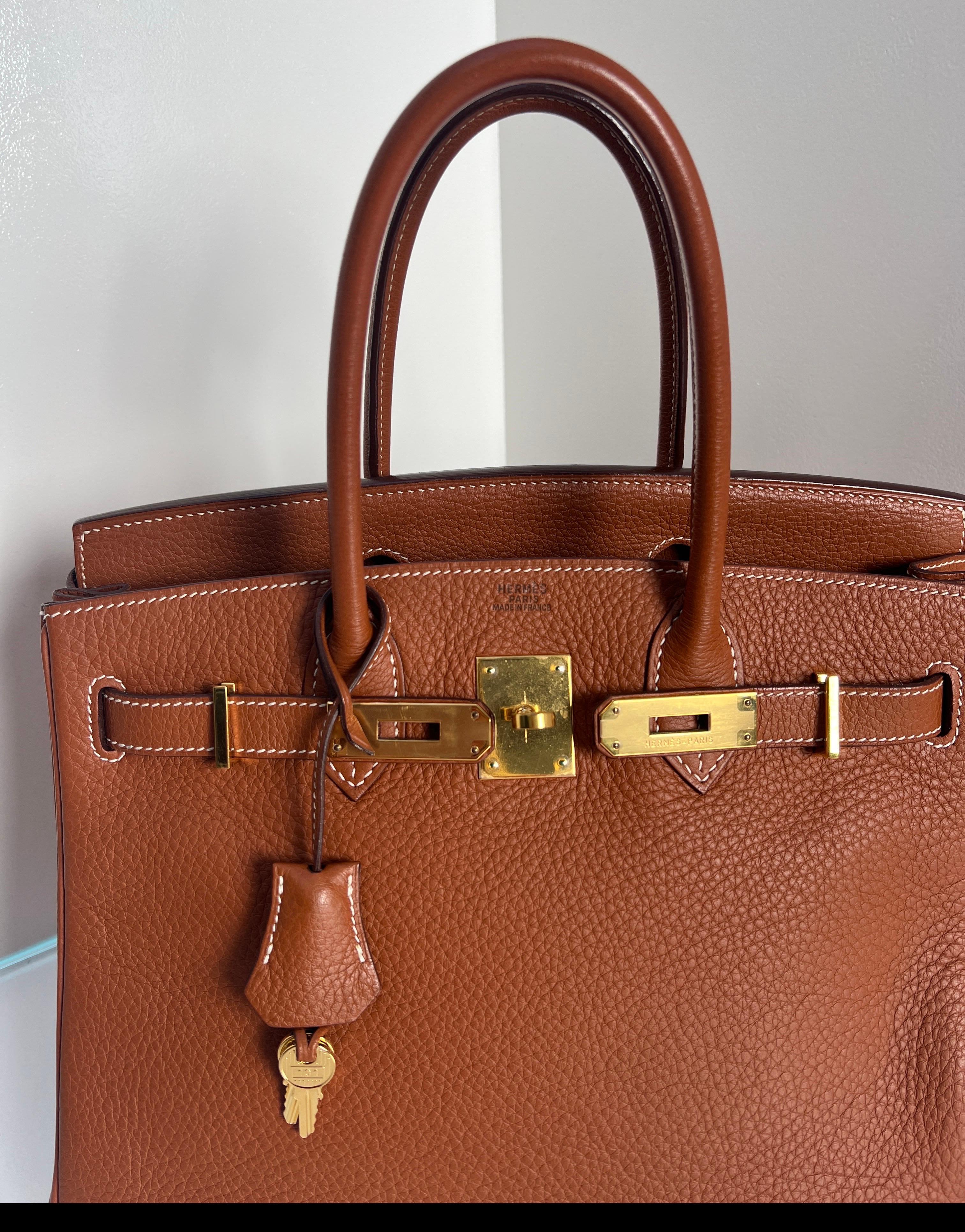Borsa Hermes Etrusque Birkin 30 in vendita 14