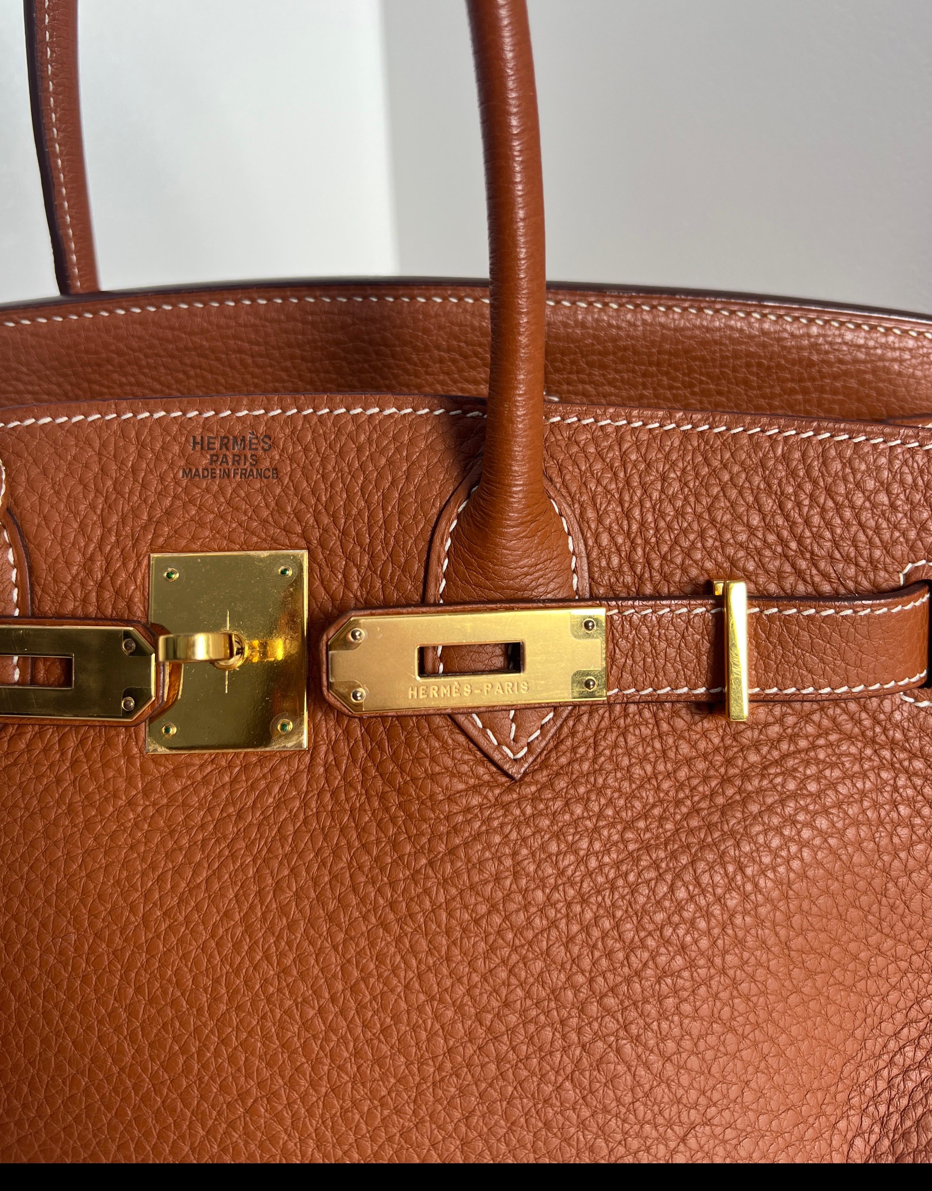 Borsa Hermes Etrusque Birkin 30 in vendita 15