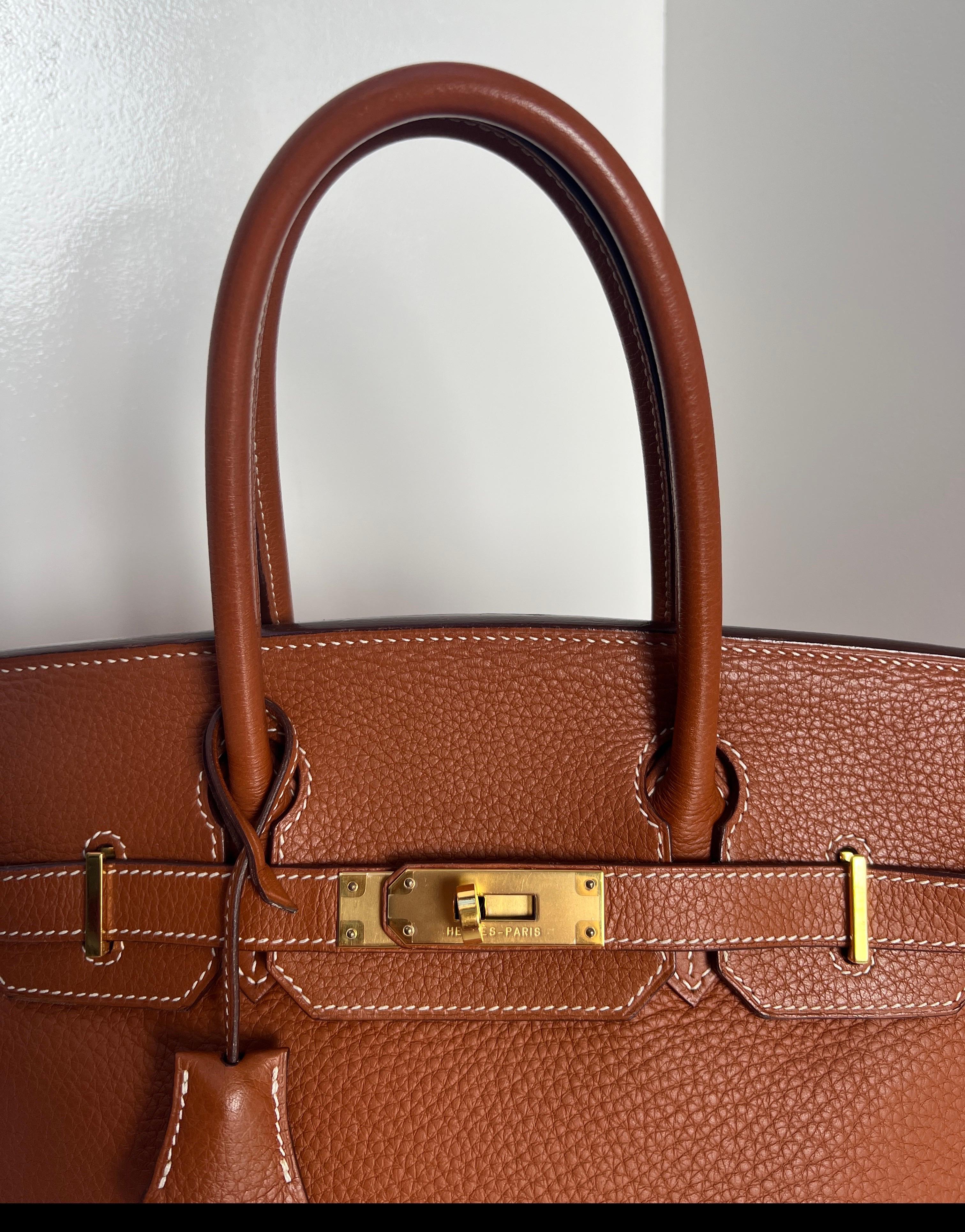 Marrone Borsa Hermes Etrusque Birkin 30 in vendita