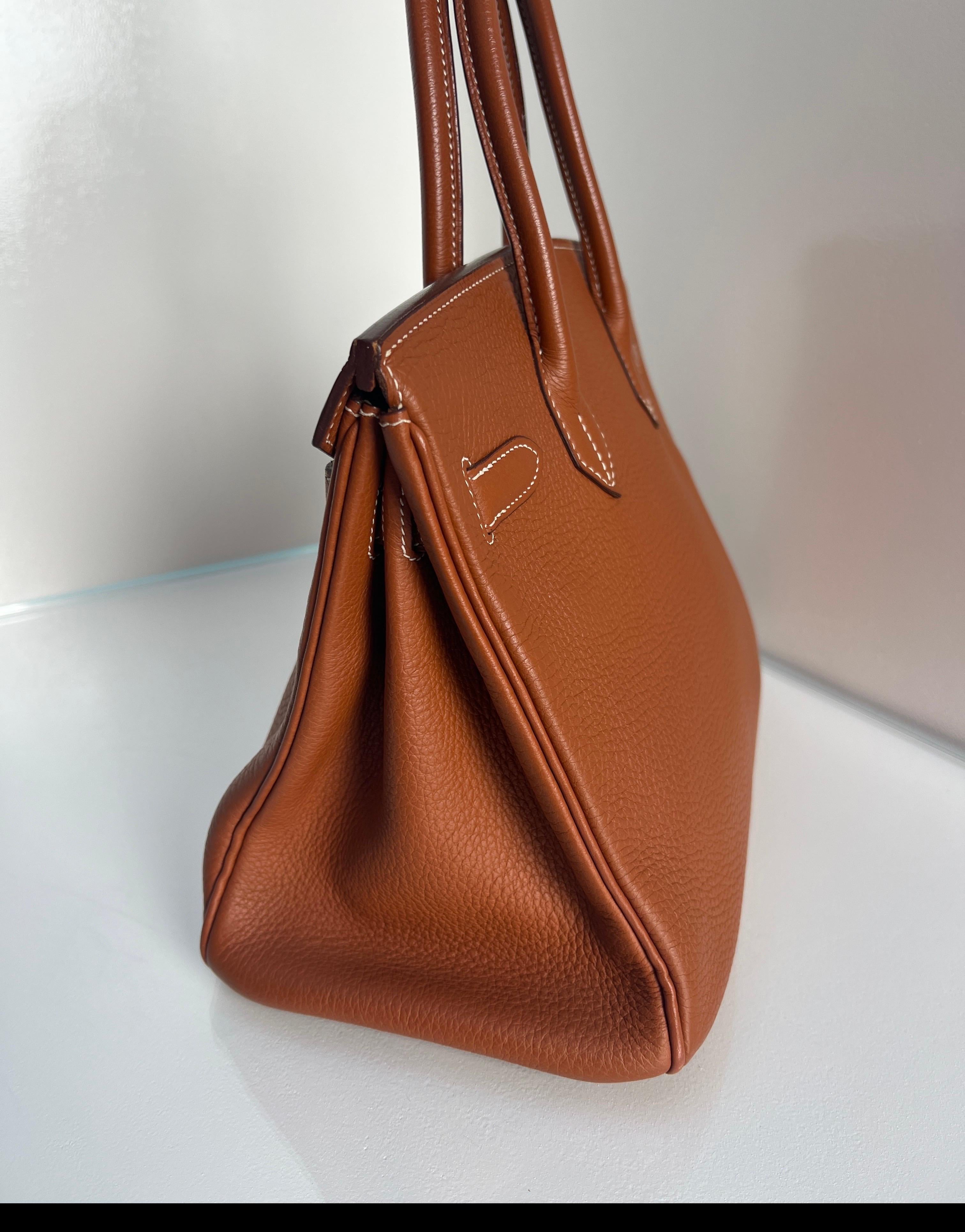 Borsa Hermes Etrusque Birkin 30 in vendita 3