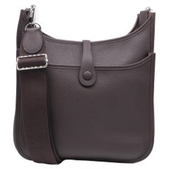 Borsa a tracolla Hermès Evelyn III 29 in pelle Clemence marrone