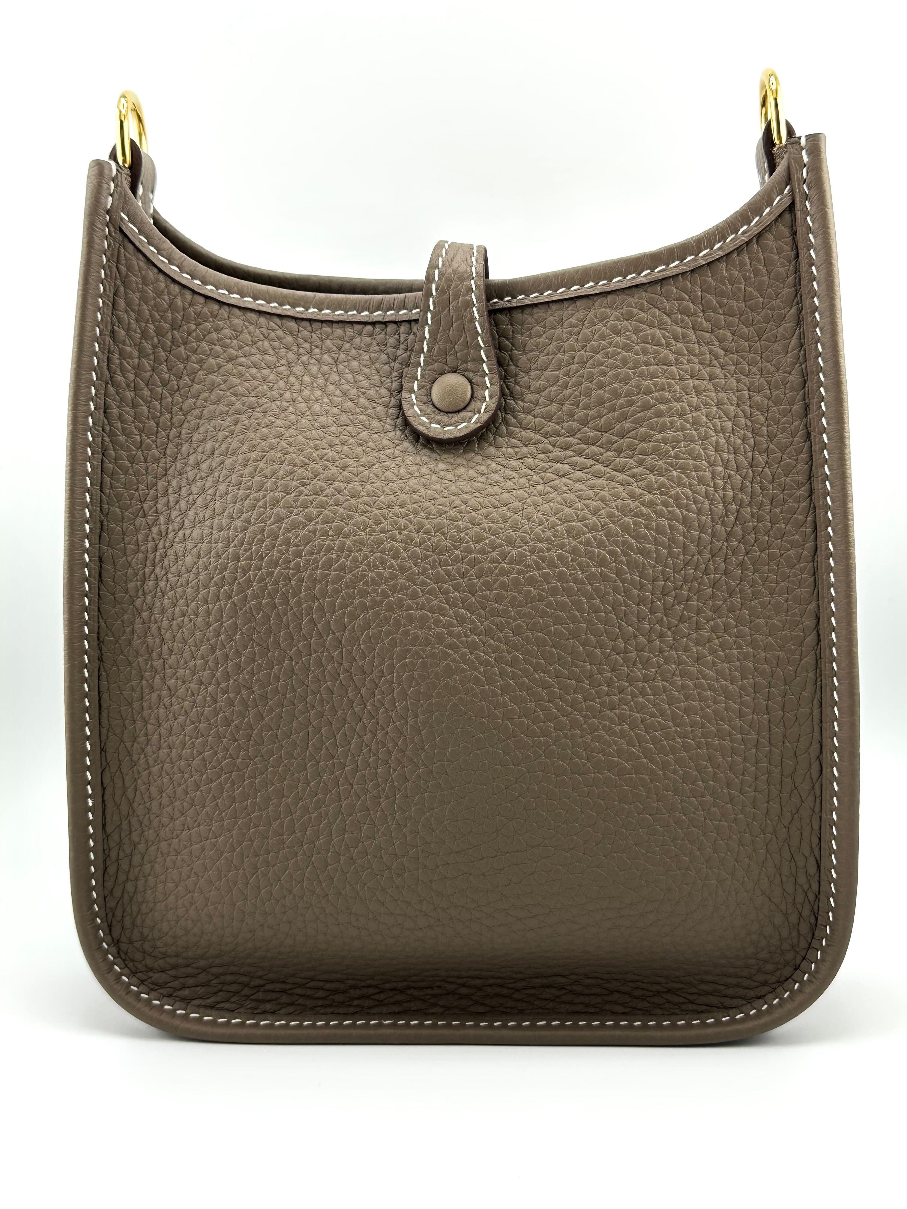 Brown Hermes Evelyne 16 Amazone Clemence Etoupe For Sale