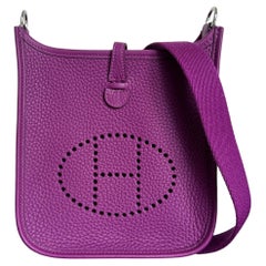 Hermès Evelyne 16 TPM Anemone Purple Bag Palladium Hardware 