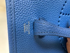Hermès Evelyne 16 TPM Blue France Bag Gold Hardware