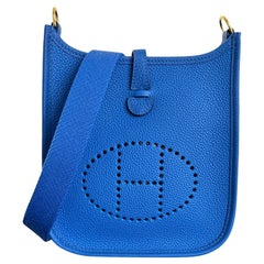 Hermès Evelyne 16 TPM Blue France Bag Gold Hardware 