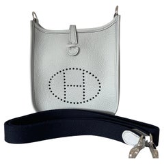 Hermès Evelyne 16 TPM Blue Pale Bag Indigo Strap RARE