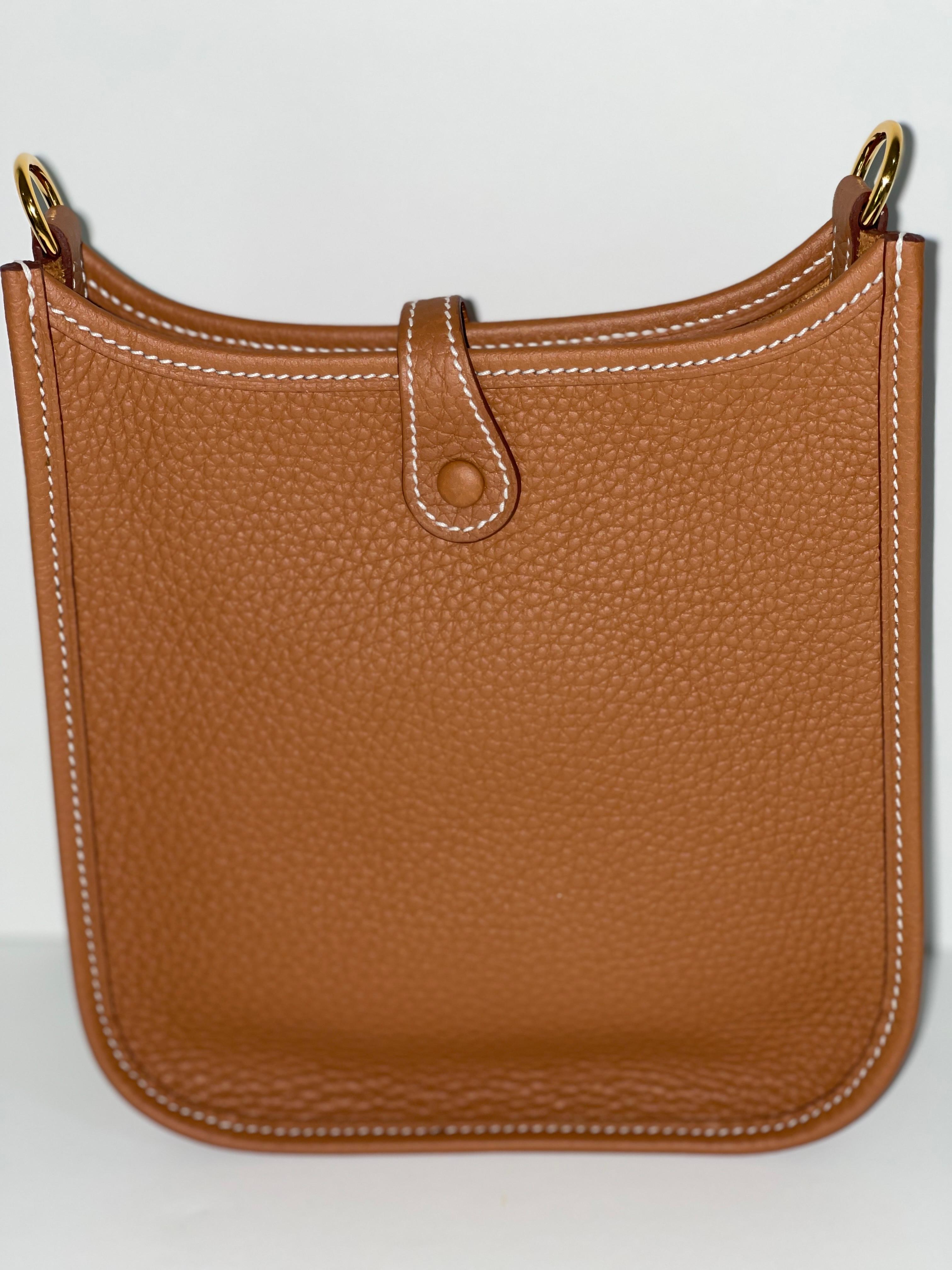 Hermès Evelyne 16 TPM Gold Bag Gold Hardware New 1