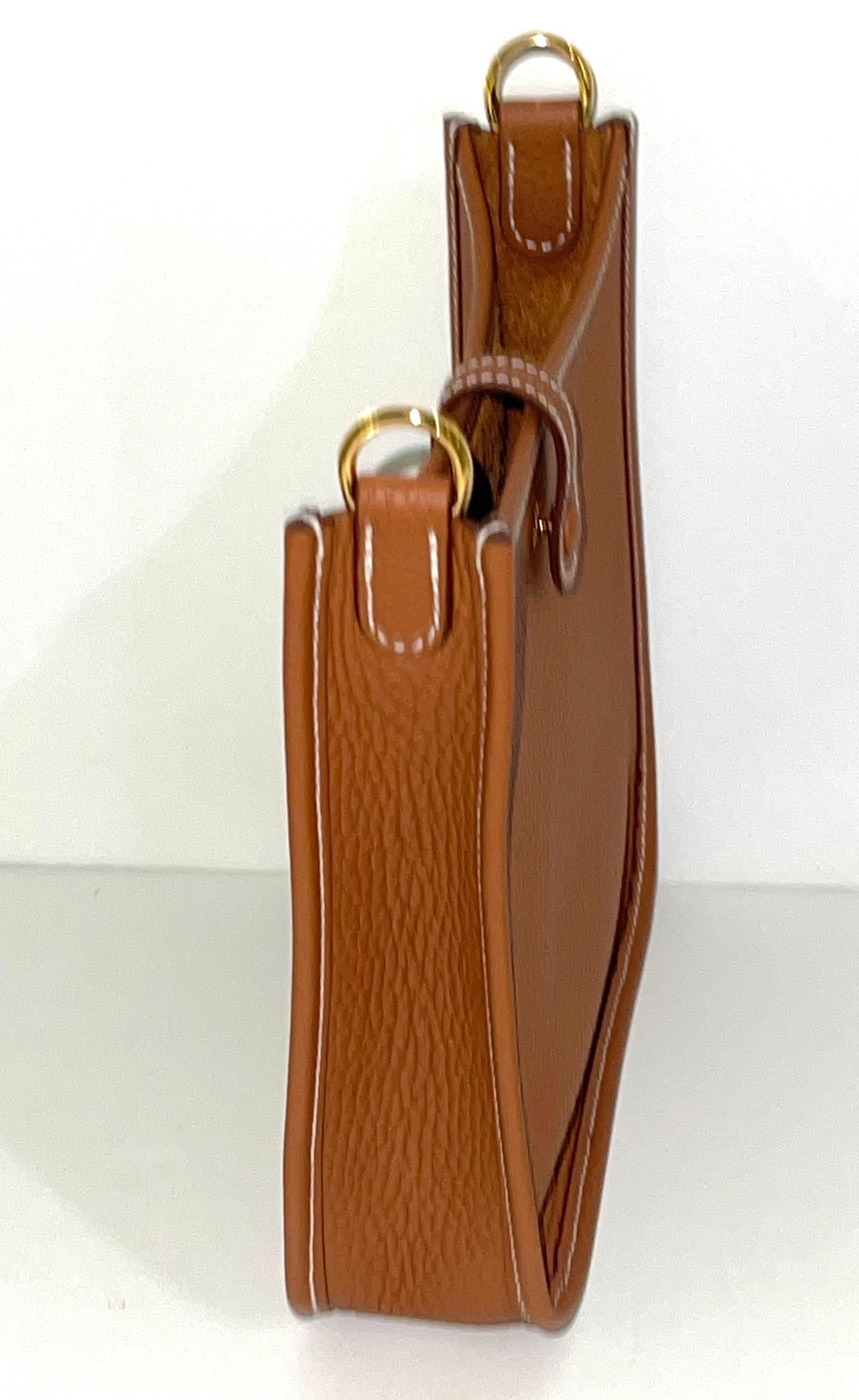 Hermès Evelyne 16 TPM Bolso Oro Herrajes Oro RARO 1