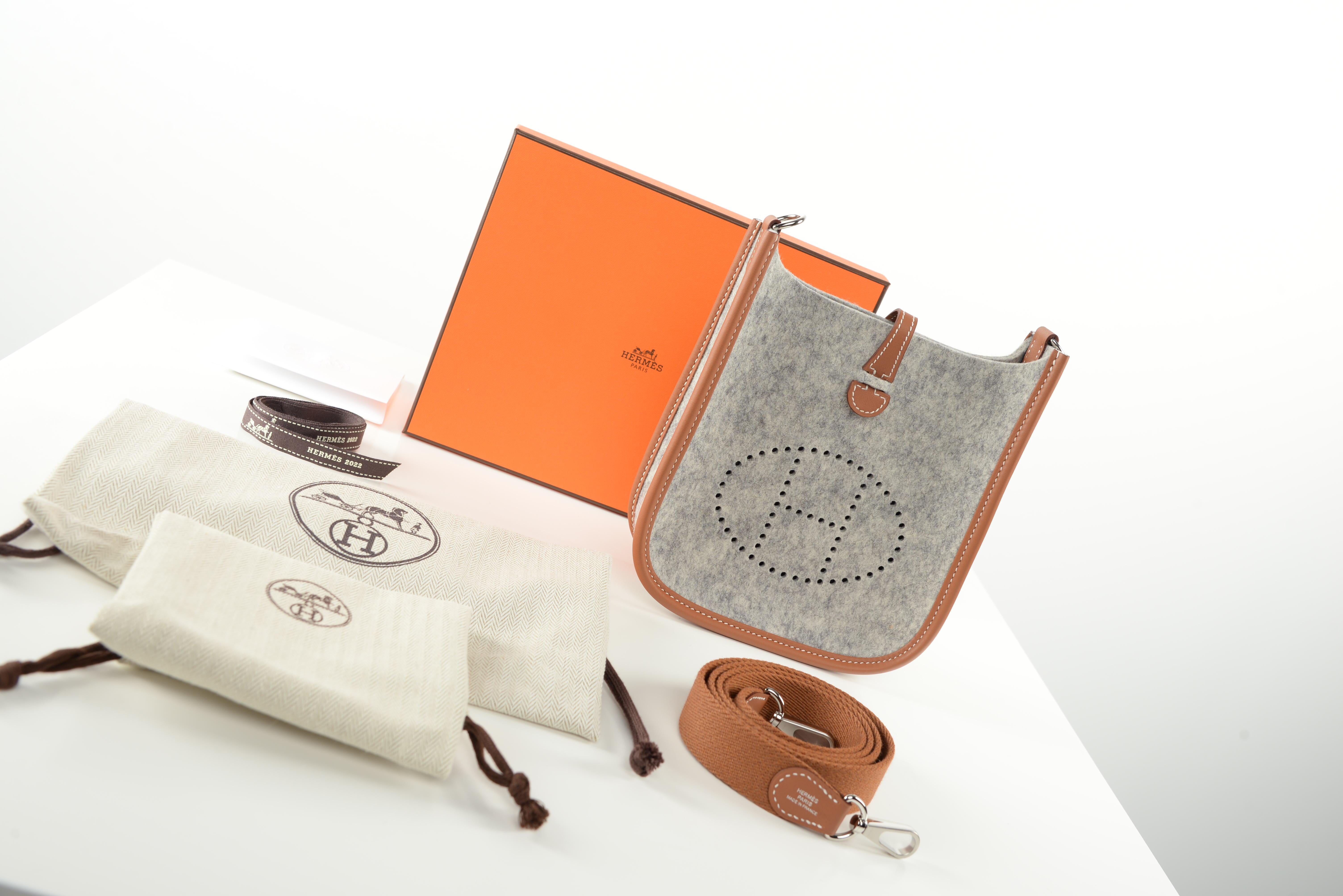 Hermès Evelyne 16 TPM Mini Laine grise NEW Full-Set 3