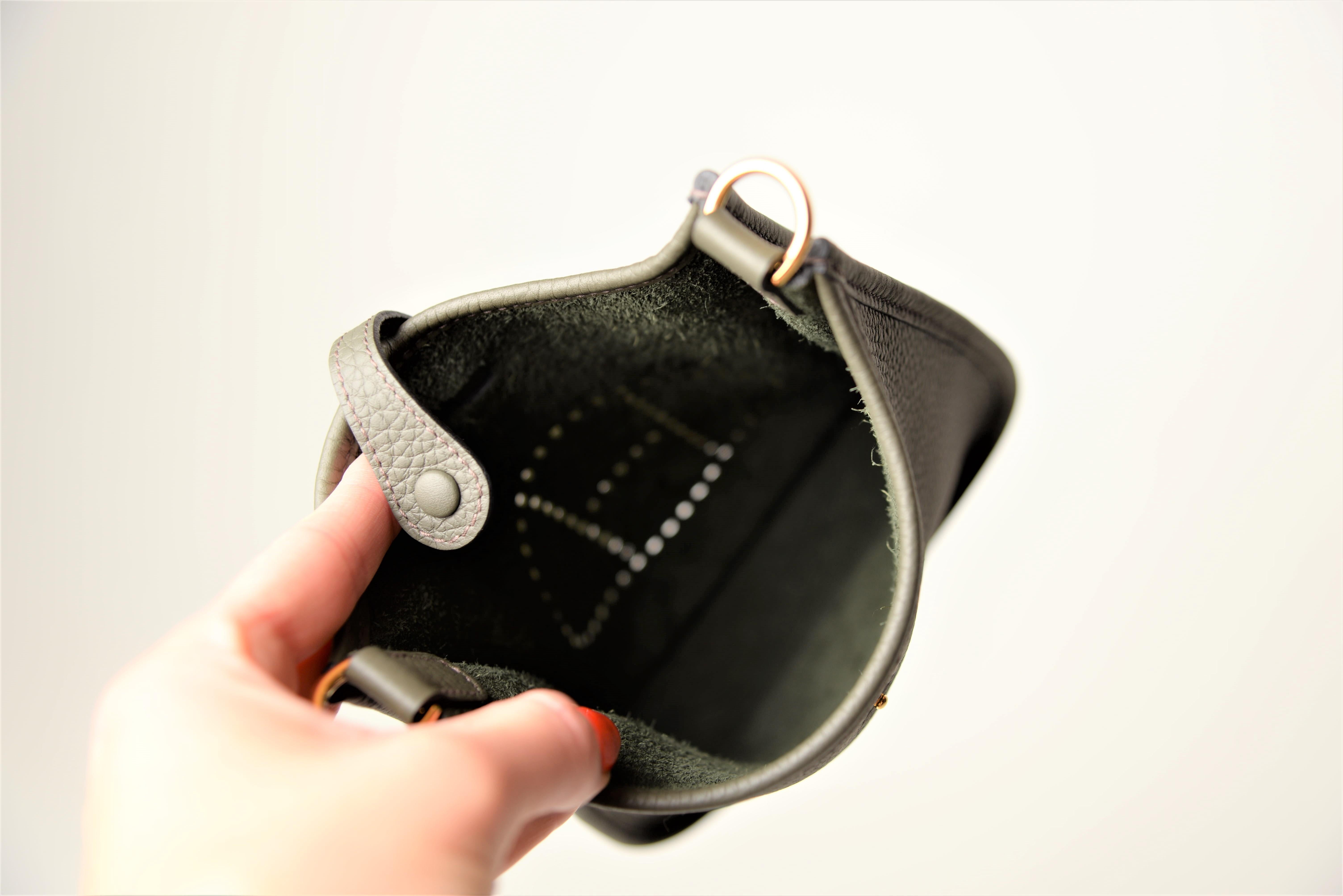Hermes Evelyne 16 TPM Mini Vert de Gris Clemence Leather NEW Full-Set 5