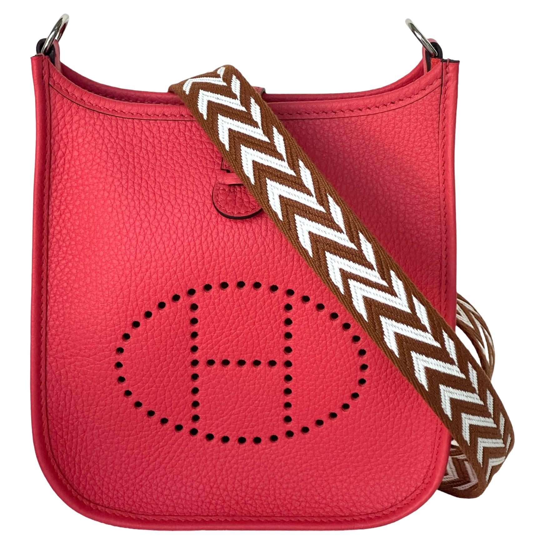 Hermès Evelyne 16 TPM Rose Texas Bag AMAZONE Limited Edition Strap