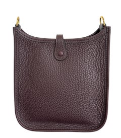 Hermès Evelyne 16 TPM Rouge Sellier Bag Gold Hardware Limited Edition Strap