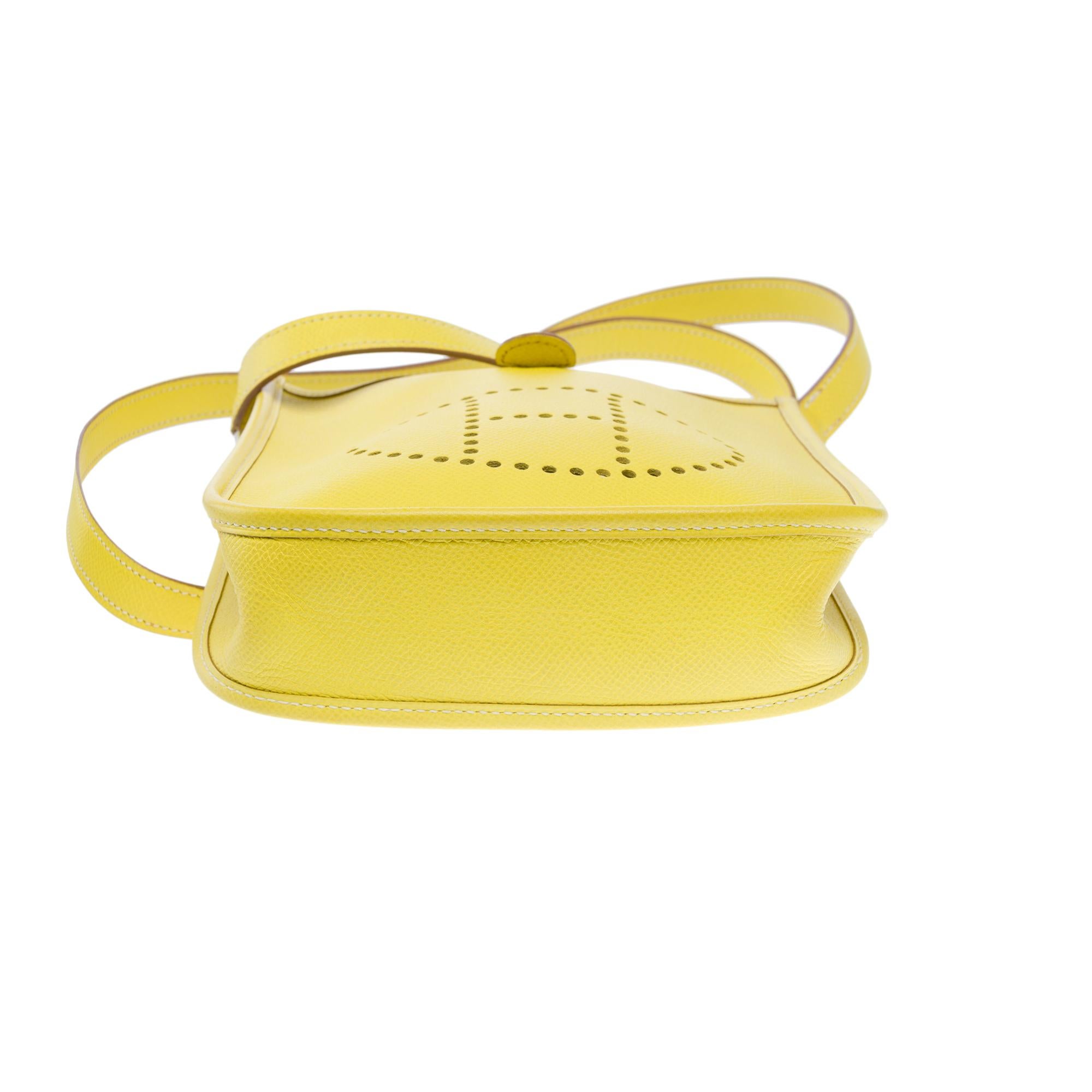Hermès Evelyne 16 TPM shoulder bag in Lime Epsom calf leather, PHW 4