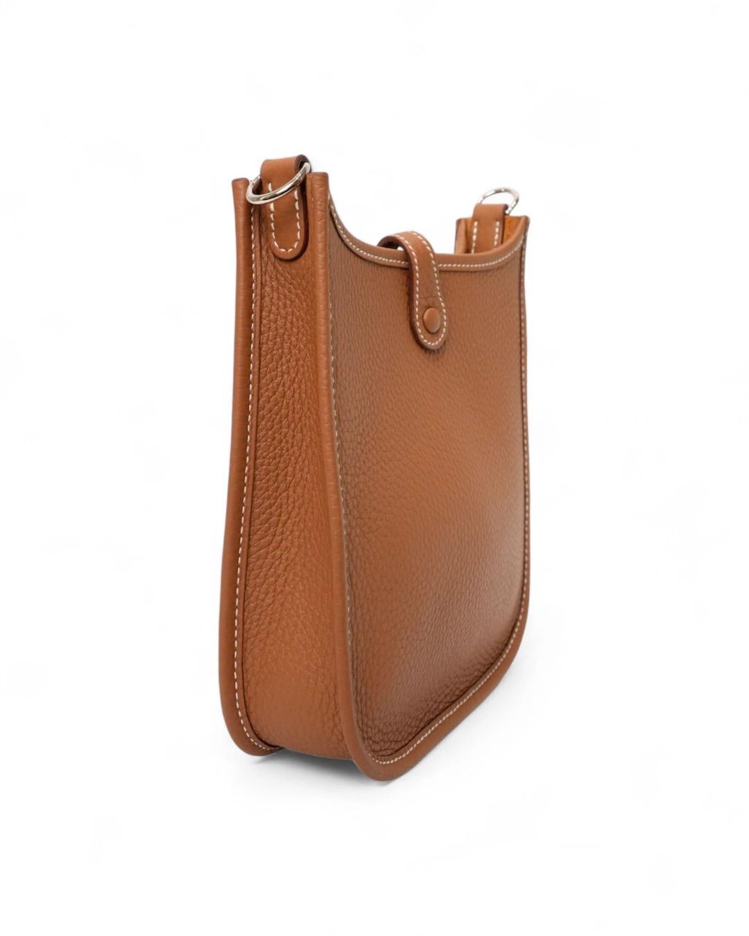 Hermès Evelyne 17 Togo Gold en venta 5