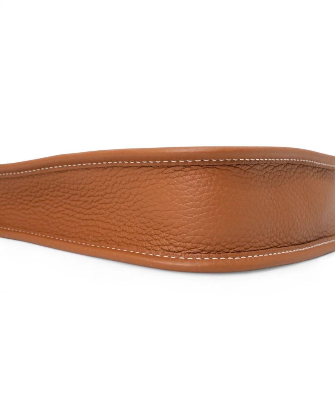 De las mujeres Hermès Evelyne 17 Togo Gold en venta