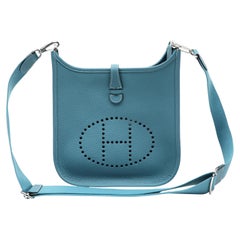 Hermès Evelyne 23 Amazone Bleu Jean Taurillon Clemence