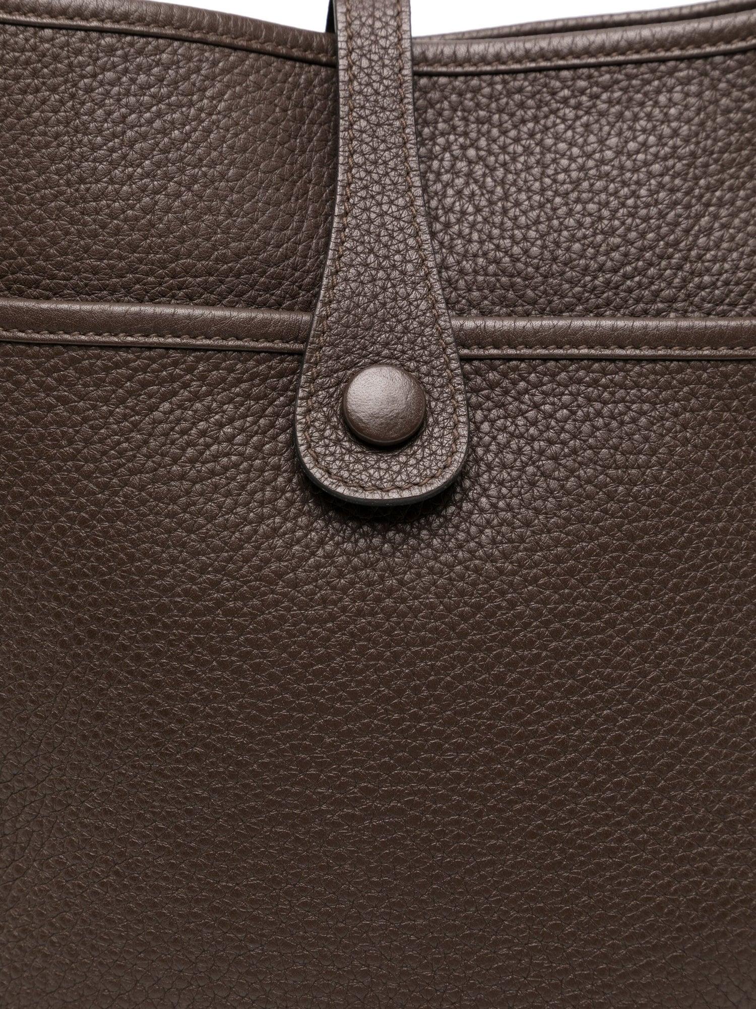 Black Hermès Evelyne 29 Chocolate Clemence PHW