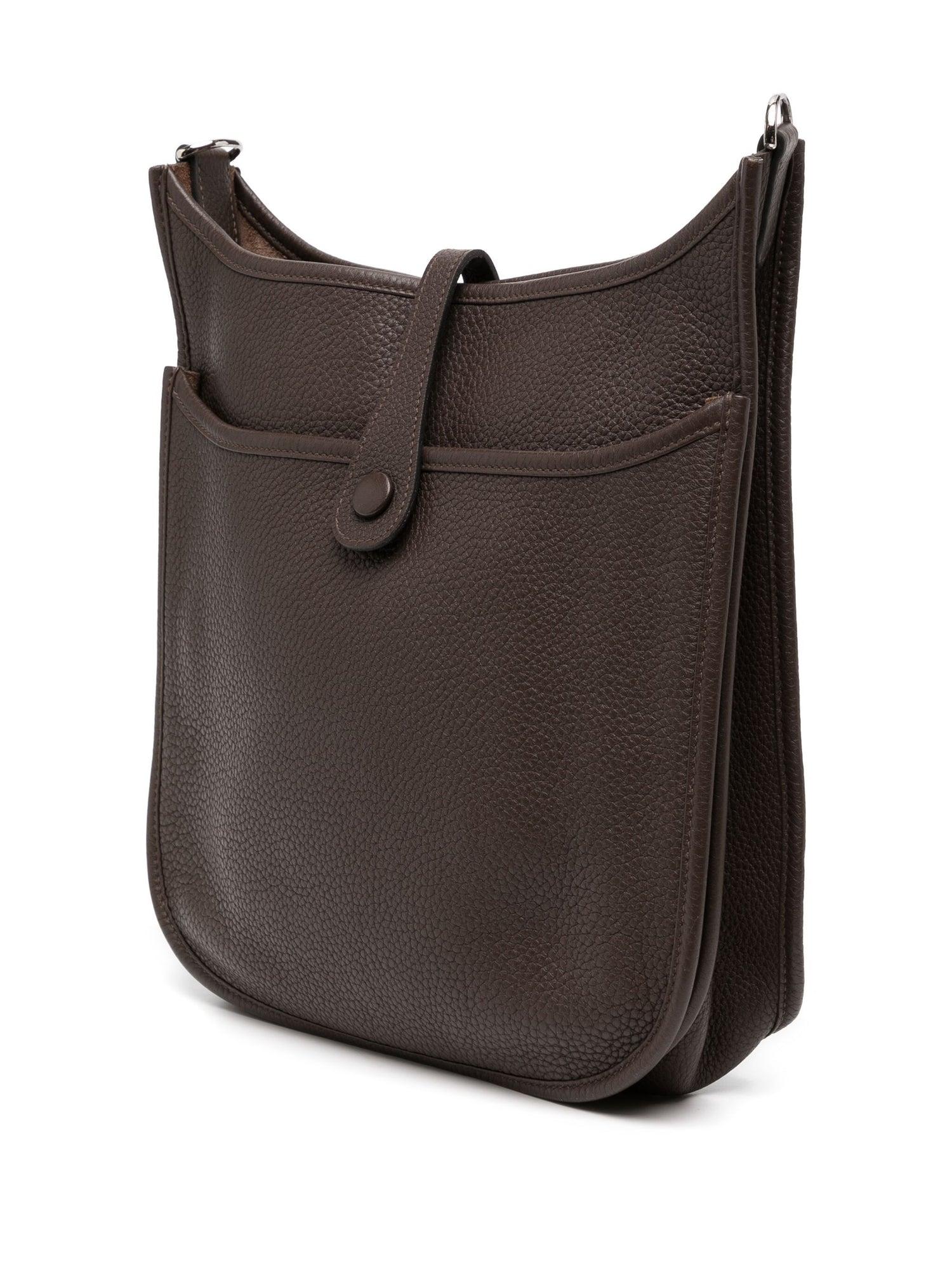 Hermès Evelyne 29 Chocolate Clemence PHW In Good Condition In London, GB