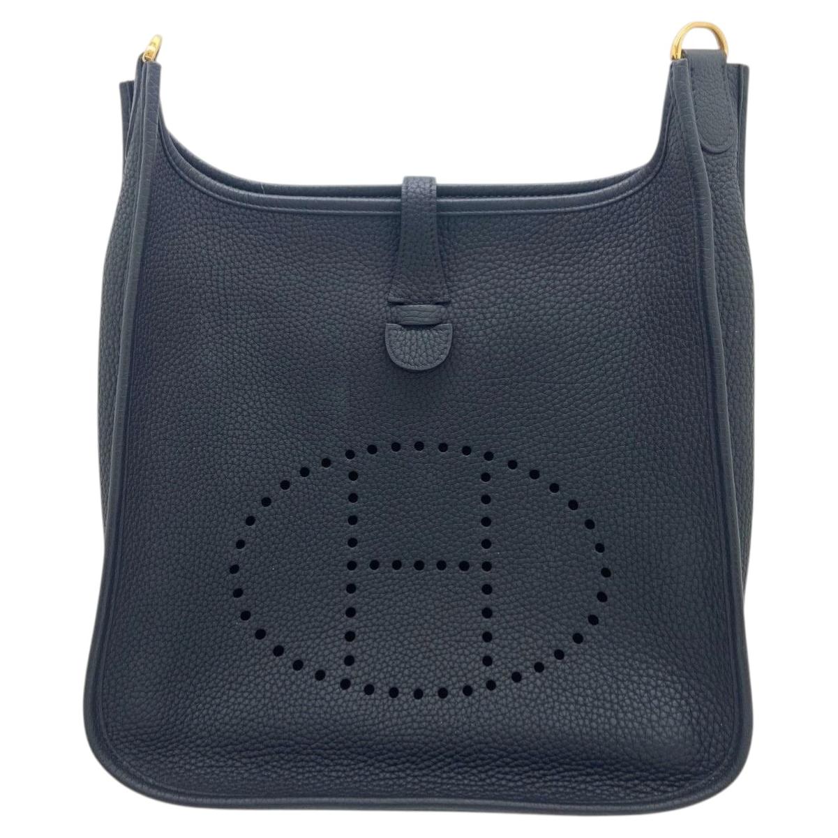 Hermes Evelyne 29 PM Bag BlHermes Evelack Taurillon Clemence Leather GHW 2019