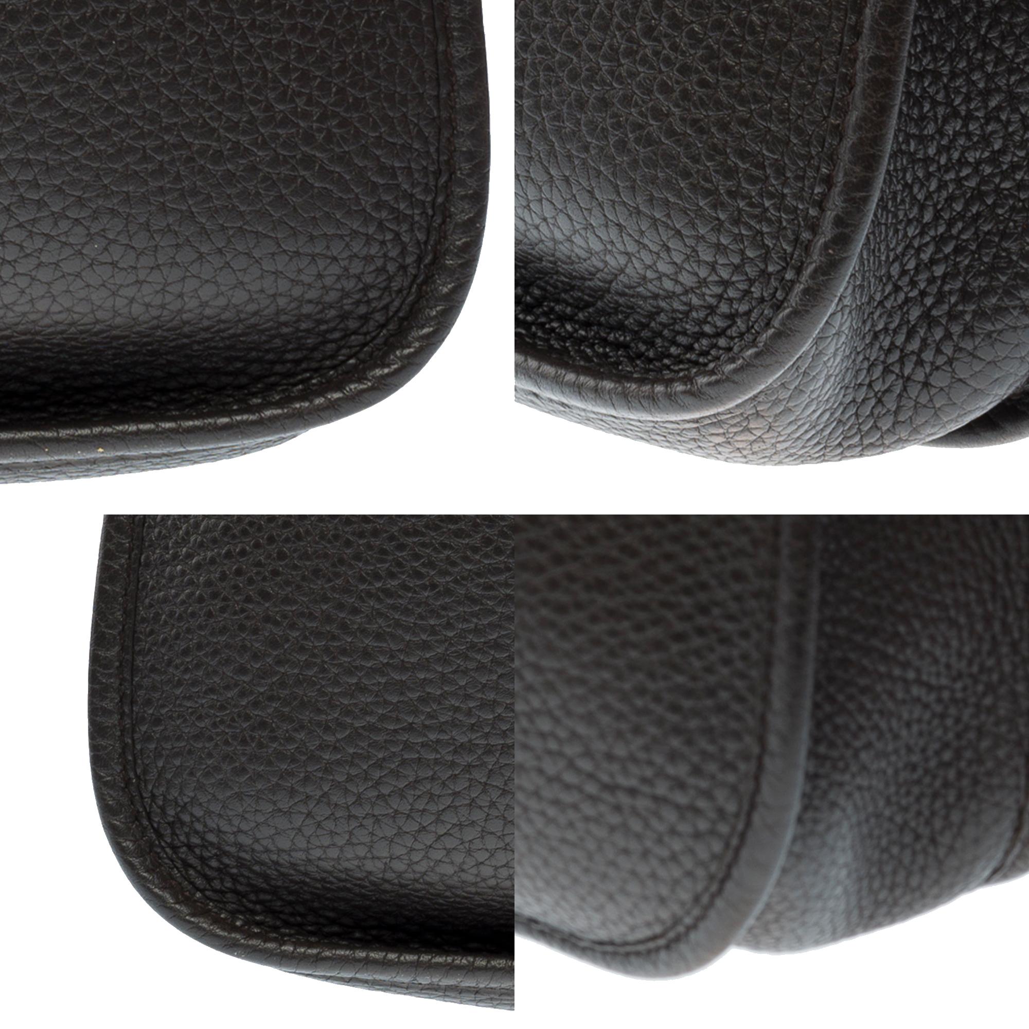 Hermès Evelyne 29  shoulder bag in Brown Taurillon Clemence leather, SHW 5