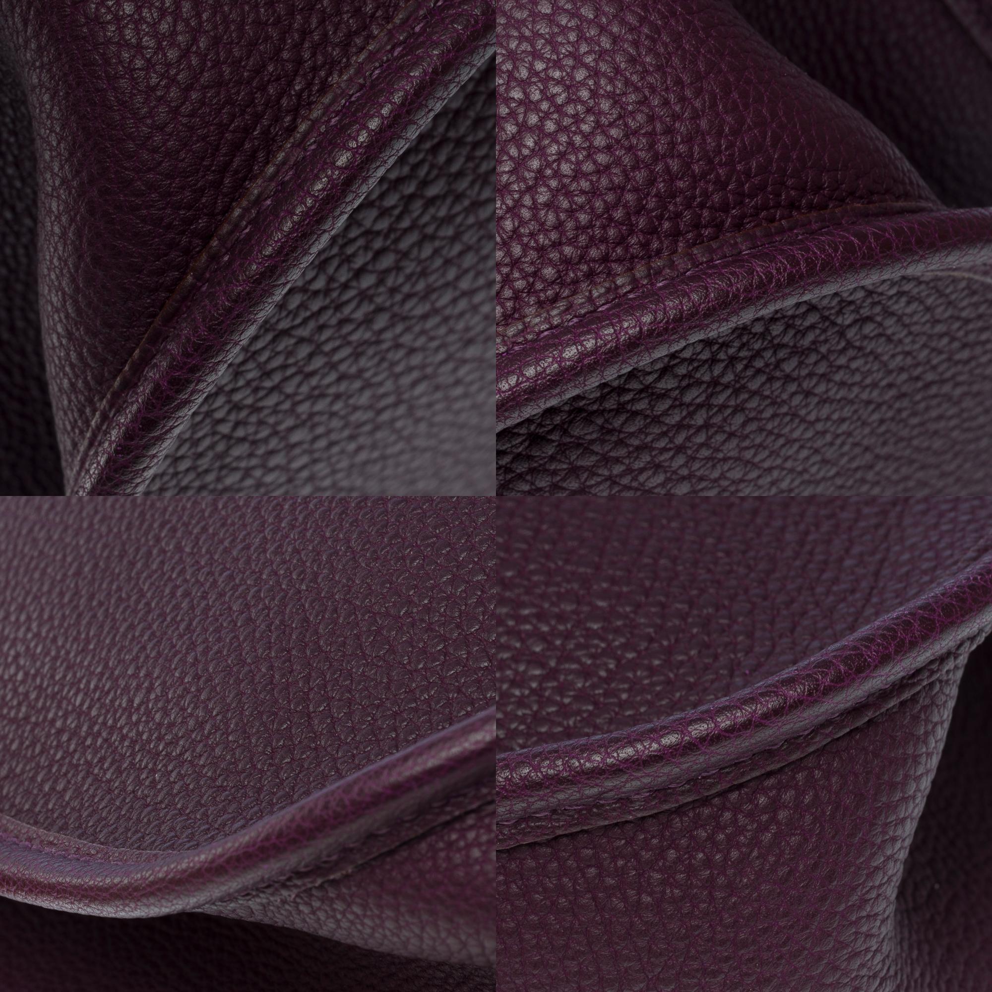 Hermès Evelyne 29  shoulder bag in Purple Togo leather, GHW 8