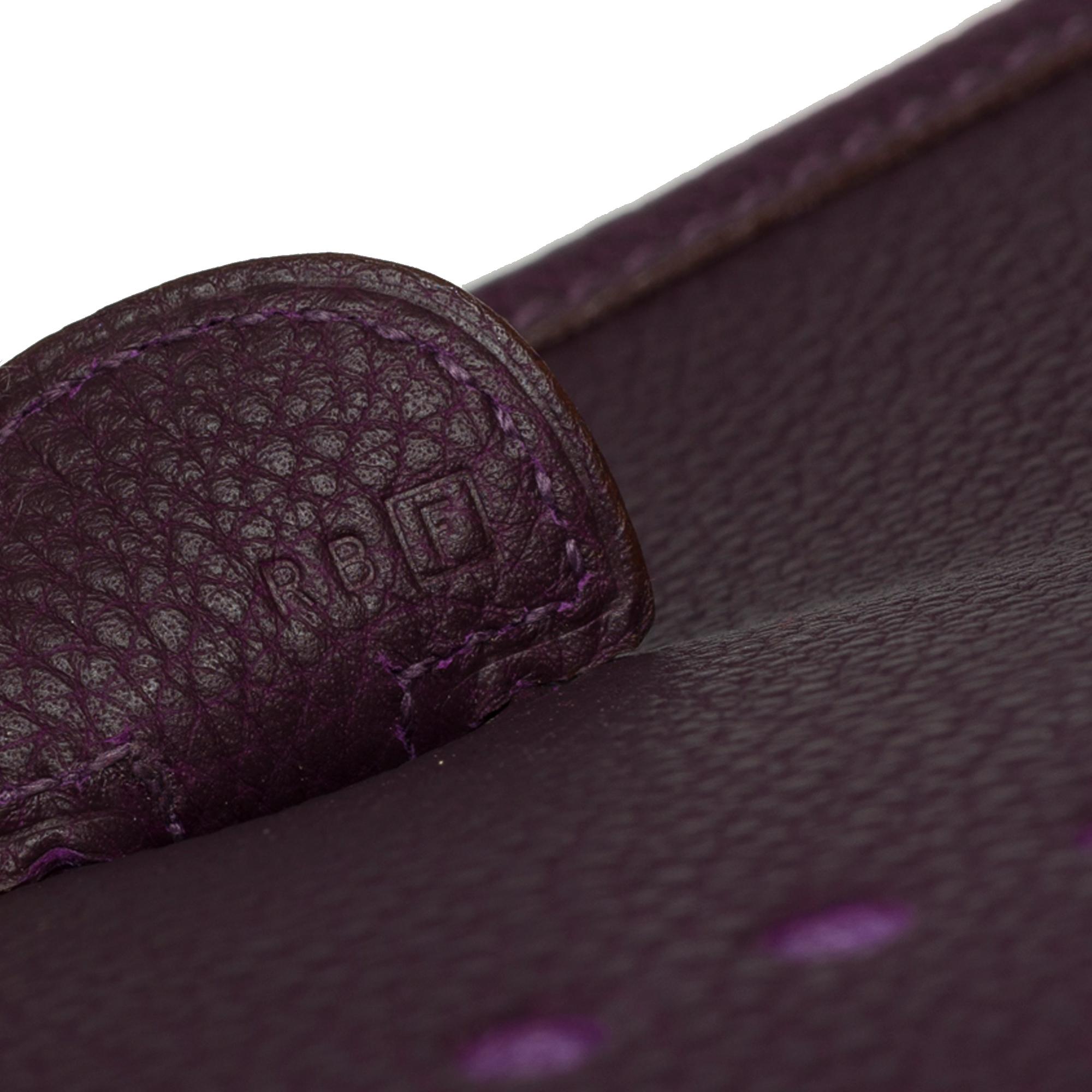Hermès Evelyne 29  shoulder bag in Purple Togo leather, GHW 4