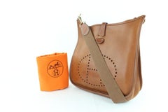 Hermès Evelyne 2hz1130 Brown Leather Messenger Bag