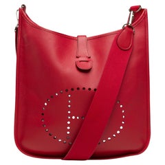 Hermès Evelyne 33 (GM) shoulder bag in Red Vermilion Epsom leather, PHW