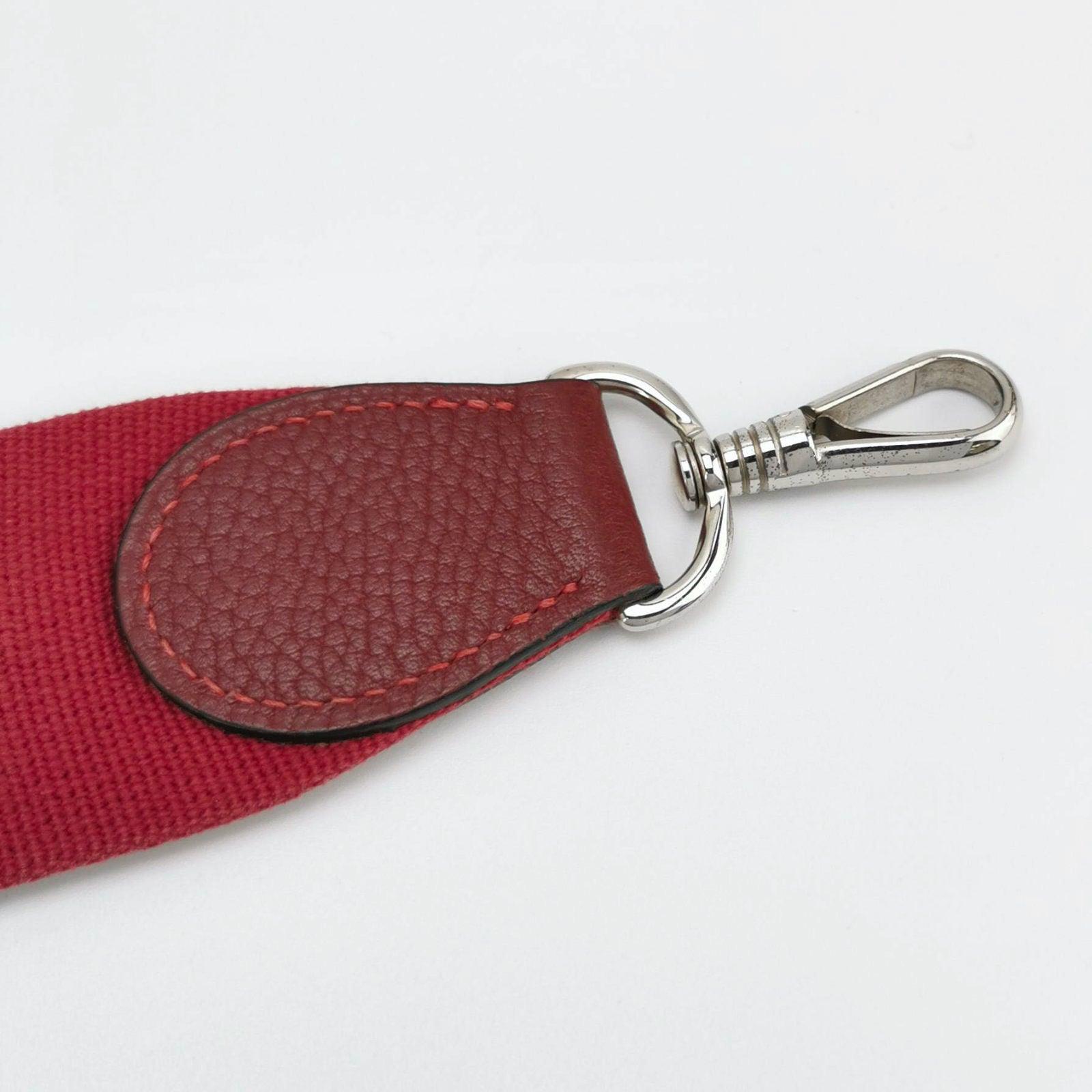 Hermes Evelyne 33 Large Crossbody Bag Burgundy with Strap 5