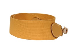 Hermes Evelyne Amazone 31 Zoll Gelb Gold Tasche Schulter Crossbody Strap