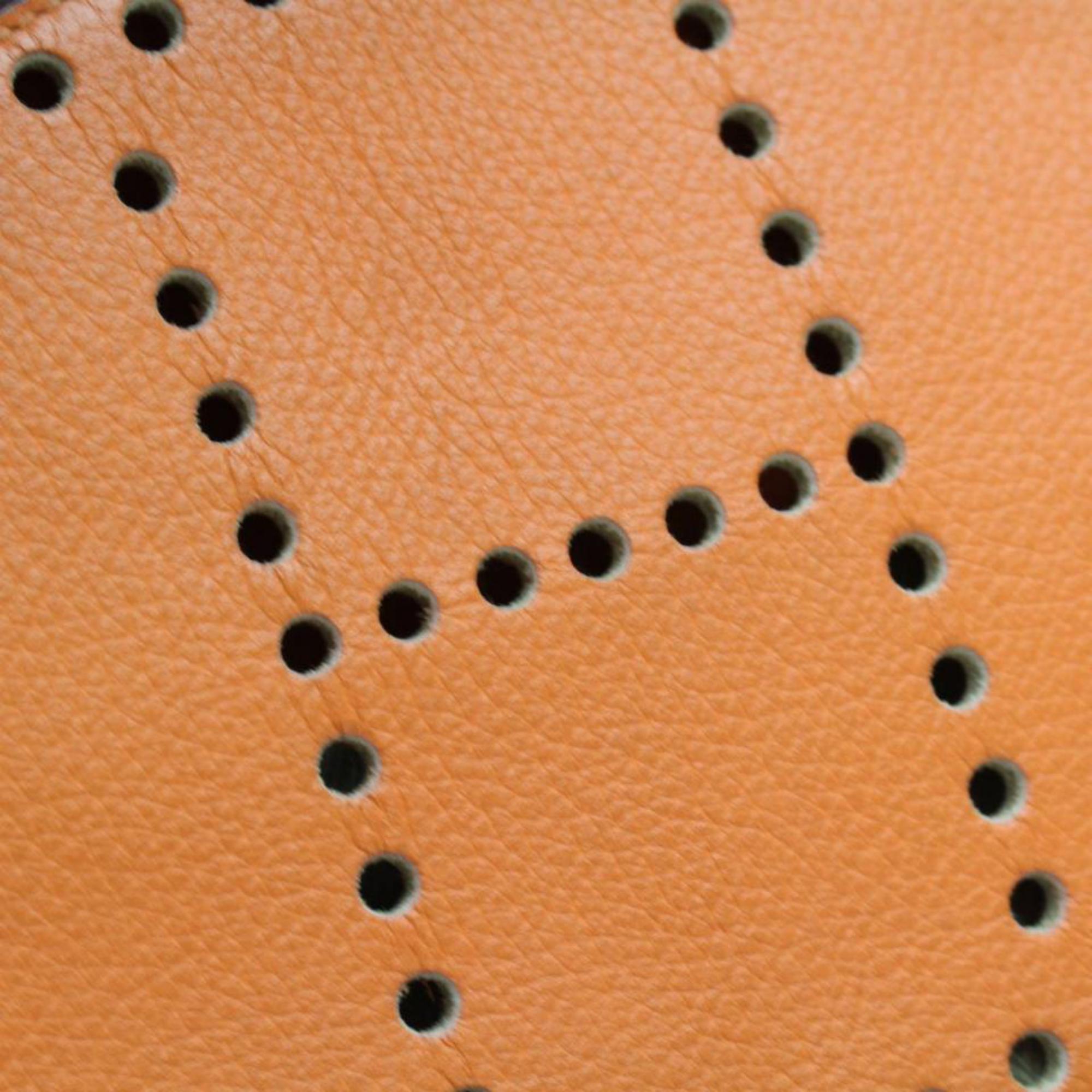 Hermès Evelyne Amazonia Bicolor 868722 Orange Leather Messenger Bag For Sale 1