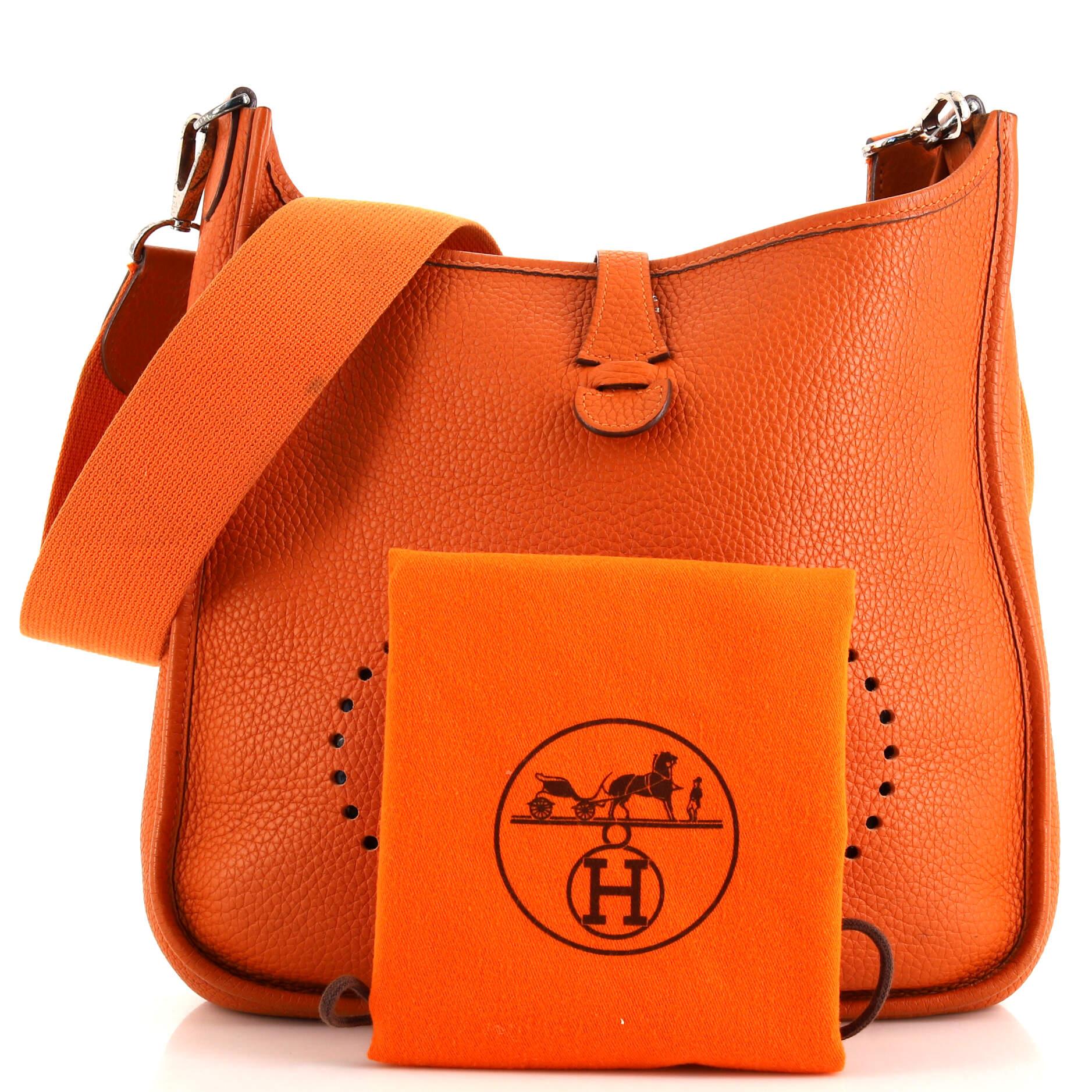 Sac hermes deals evelyne orange
