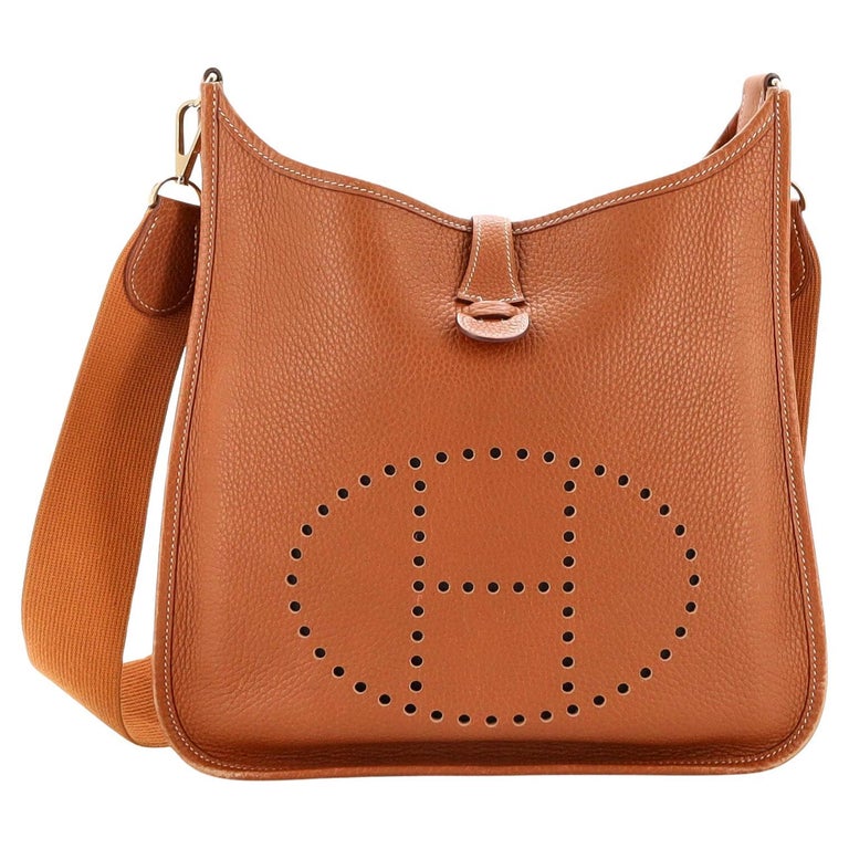 Hermes Evelyne III PM Gold Grizzly and Chamois Swift Gold Hardware –  Madison Avenue Couture