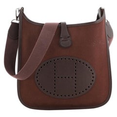 Hermes Evelyne Tasche Gen I Toile und Leder PM