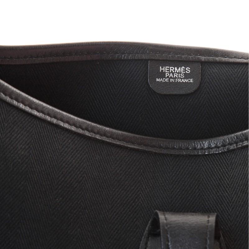 Hermes Evelyne Bag Gen II Toile and Leather TGM 1