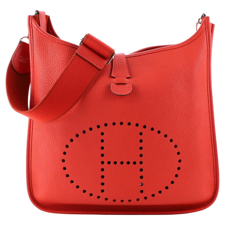 Hermes Evelyne Bag Gen III Clemence GM For Sale at 1stDibs