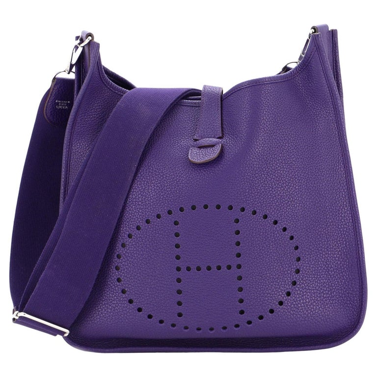 hermes evelyne bag purple
