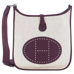 Hermes Evelyne Bag Gen III Toile and Leather PM